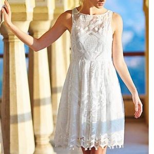 RARE Maeve White Pina Lace Dress